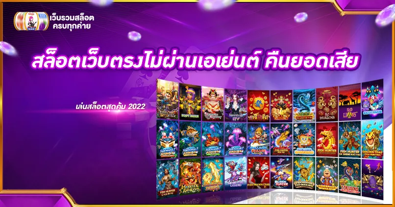 สล็อตเว็บตรงไม่ผ่านเอเย่นต์ คืนยอดเสีย